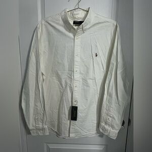 Ralph Lauren Men's Cream Button Down Shirt
